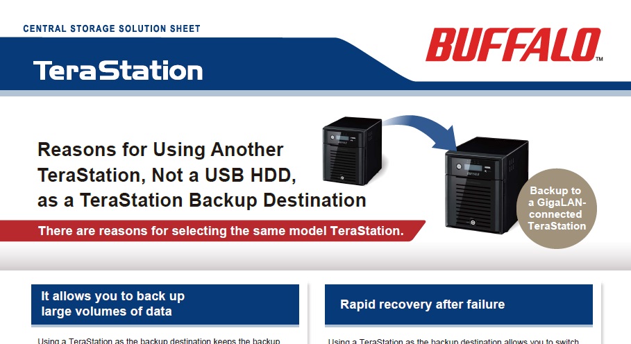Backup to Another TeraStation